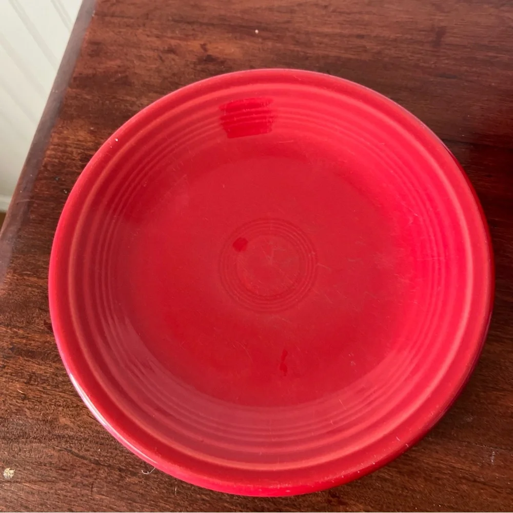 Fiesta  Ware‎ Scarlet Red Plate and soup bowl
